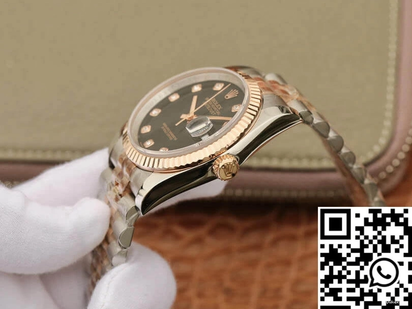 Factory GM Dial Diamond Black Datejust 116231 Rolex 0204